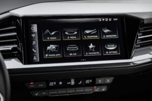 Audi Q4 sportback e-tron infotainment screen