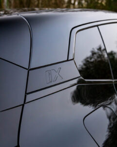 BMW iX Black Crystal iX logo strip