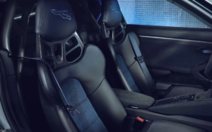 Porsche 718 cayman GT4 RS interior racer seats with weissach package 
