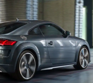 Audi TT exterior colour in grey side angle of car 